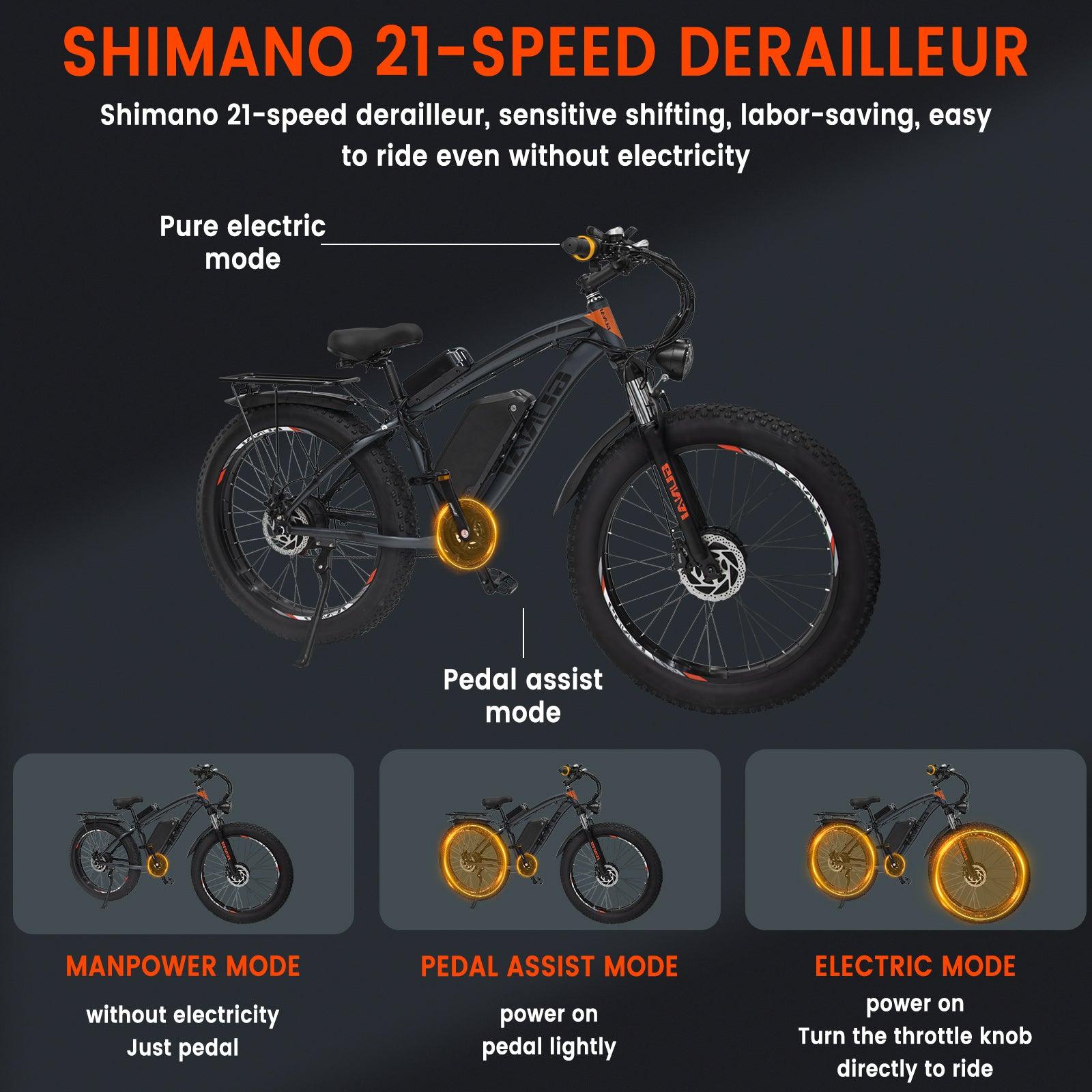 GUNAI GN88 2000W Dual Motor Electric Mountain Bike