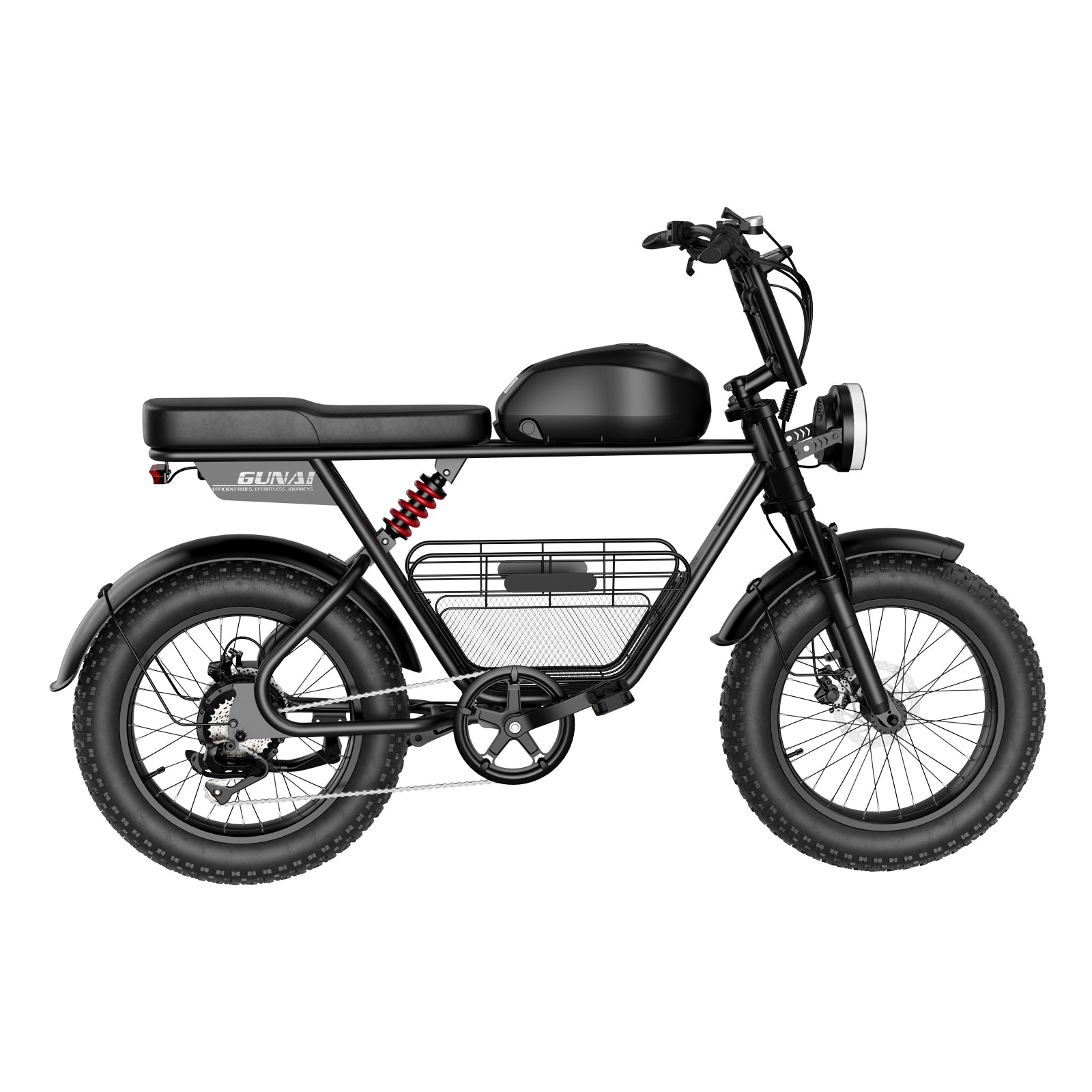 GUNAI-T All-Terrain Electric Bike for Adults 20Inch Fat Tire Motorcycle 48V 21AH