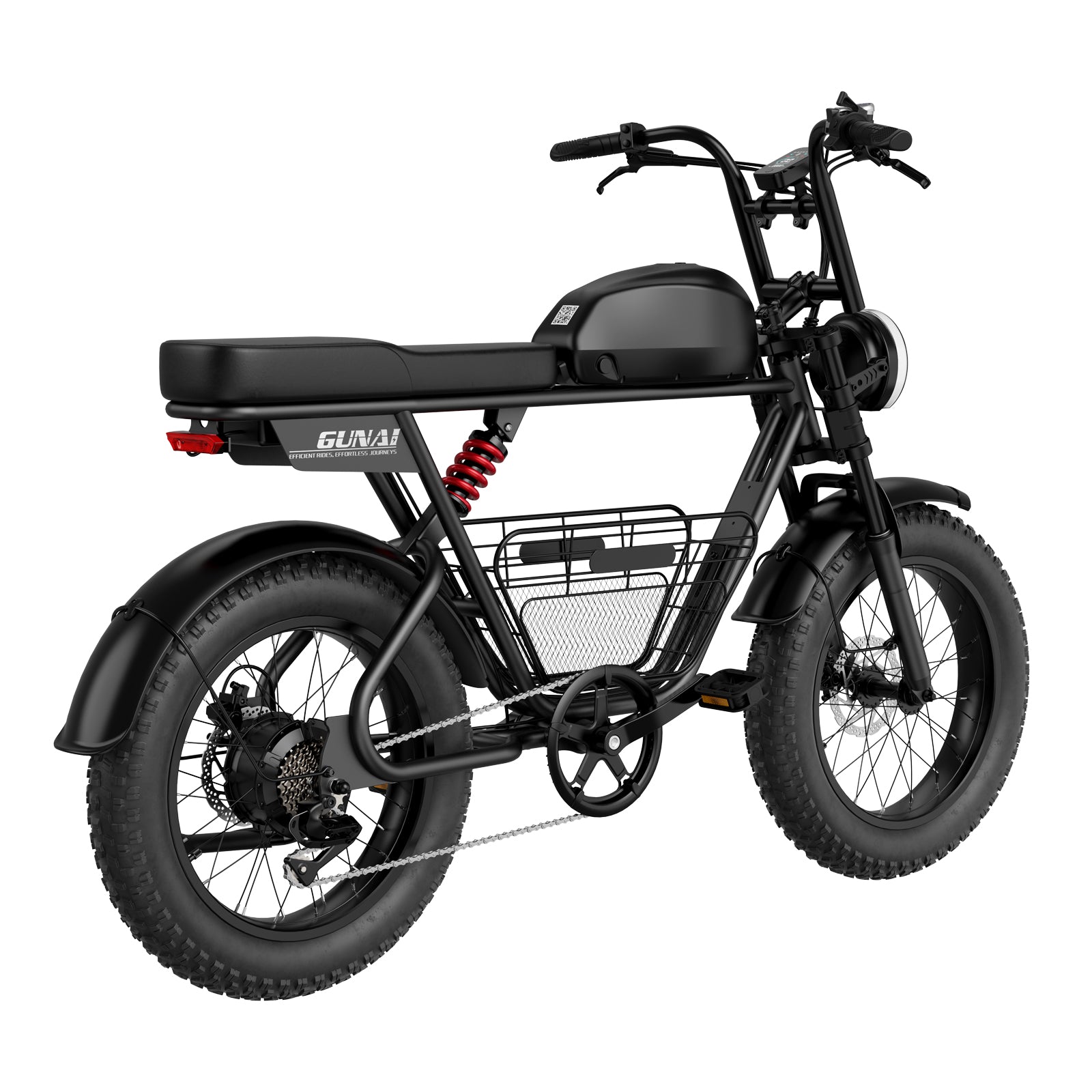 GUNAI-T All-Terrain Electric Bike for Adults 20Inch Fat Tire Motorcycle 48V 21AH