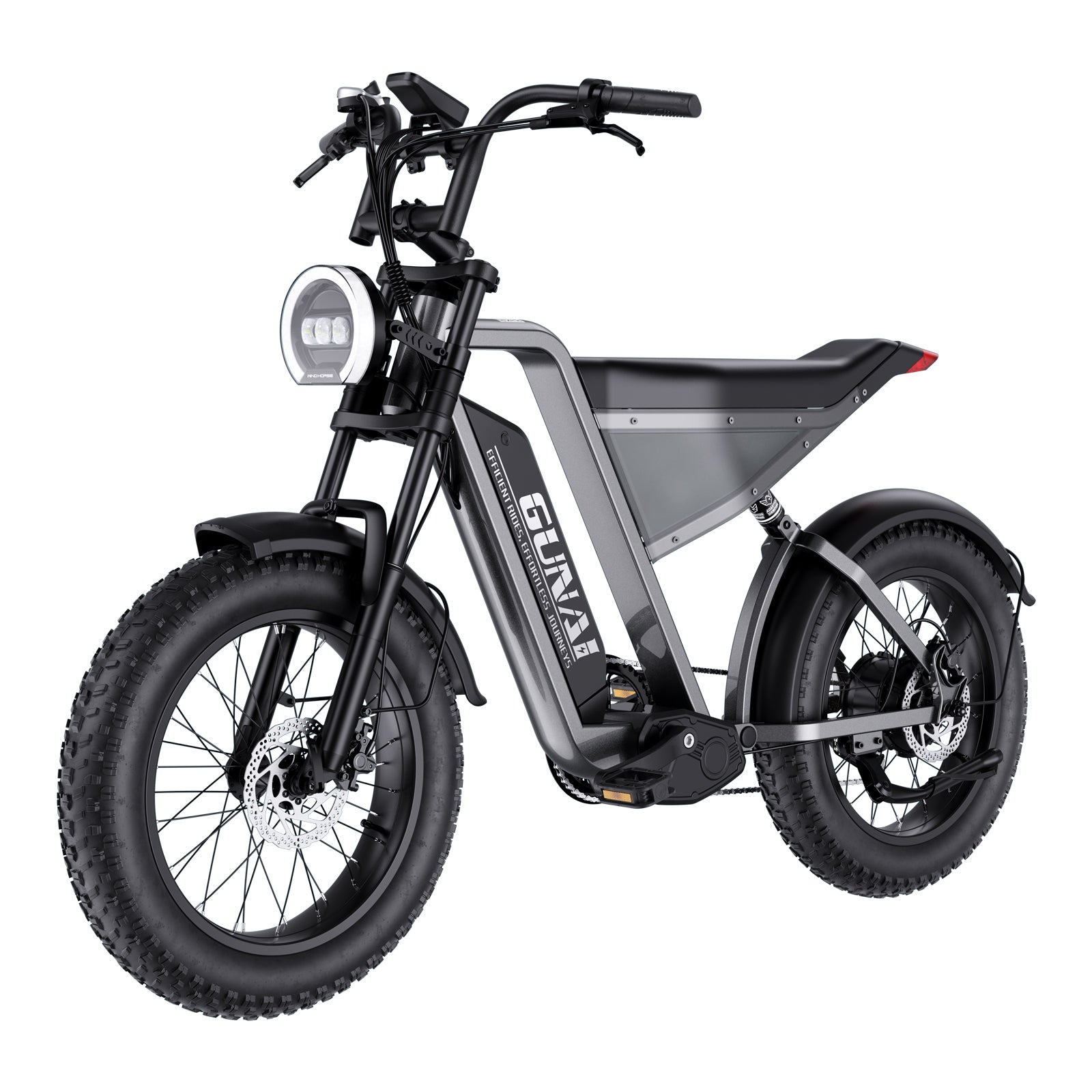 GUNAI-Y Moped Electric Bike for Adults 20 Inch Electric Mountain Bike 48V18AH