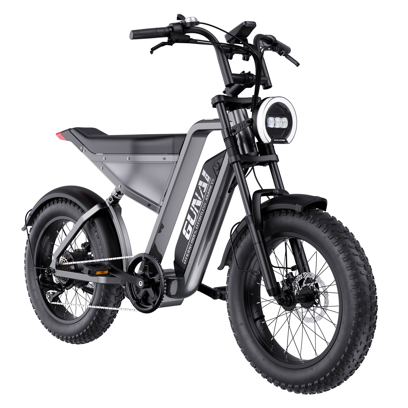 GUNAI-Y Moped Electric Bike for Adults 20 Inch Electric Mountain Bike 48V18AH