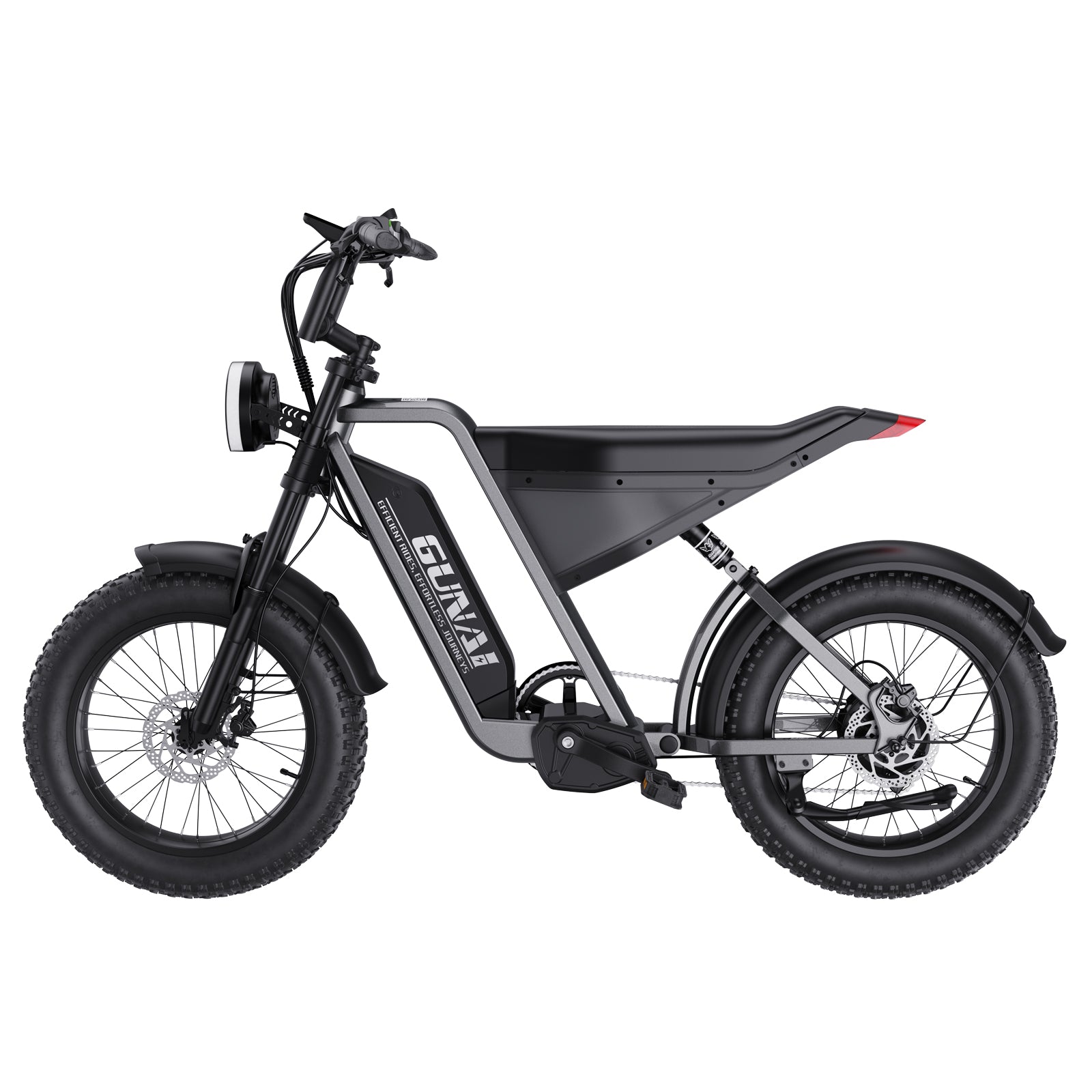 GUNAI-Y Moped Electric Bike for Adults 20 Inch Electric Mountain Bike 48V18AH