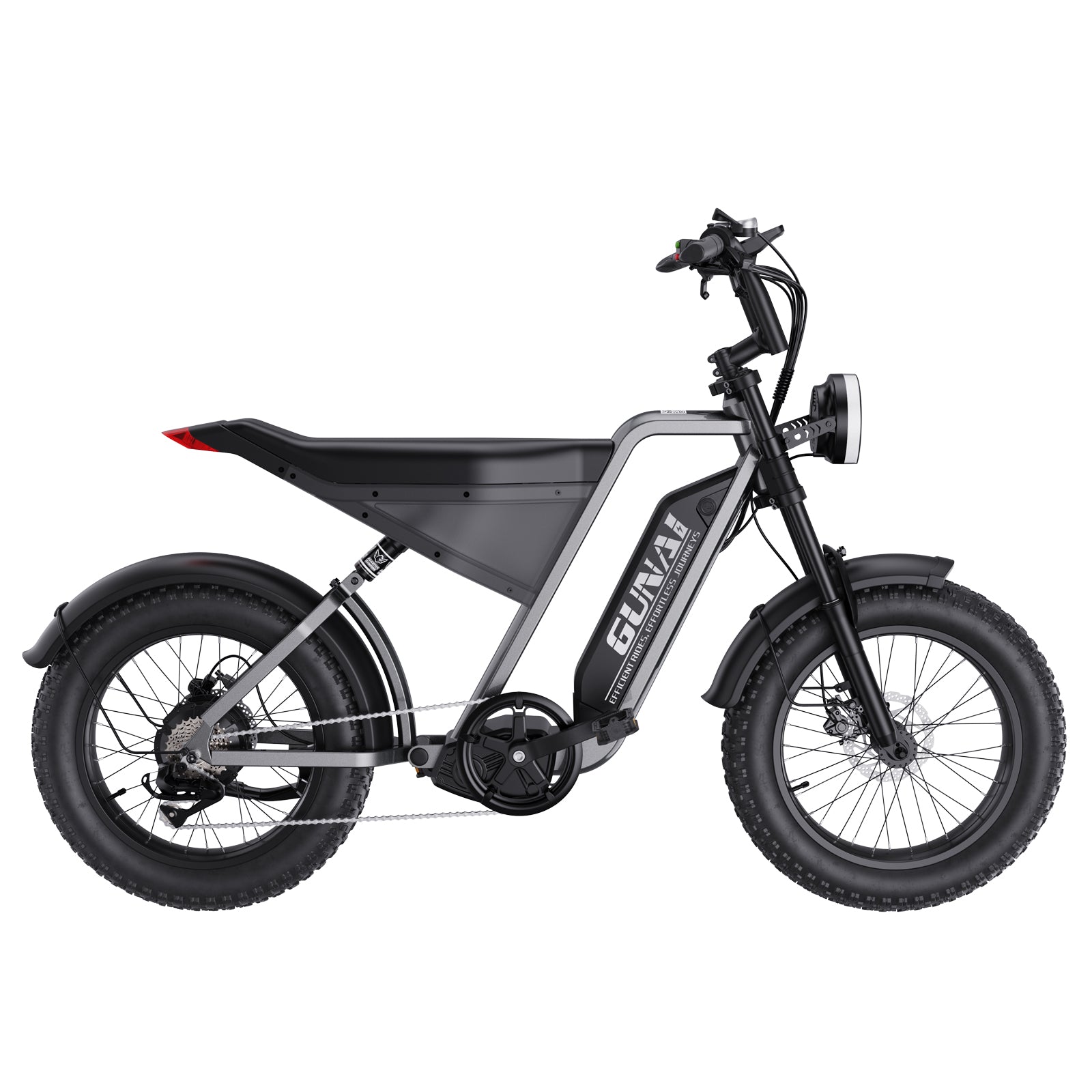 GUNAI-Y Moped Electric Bike for Adults 20 Inch Electric Mountain Bike 48V18AH