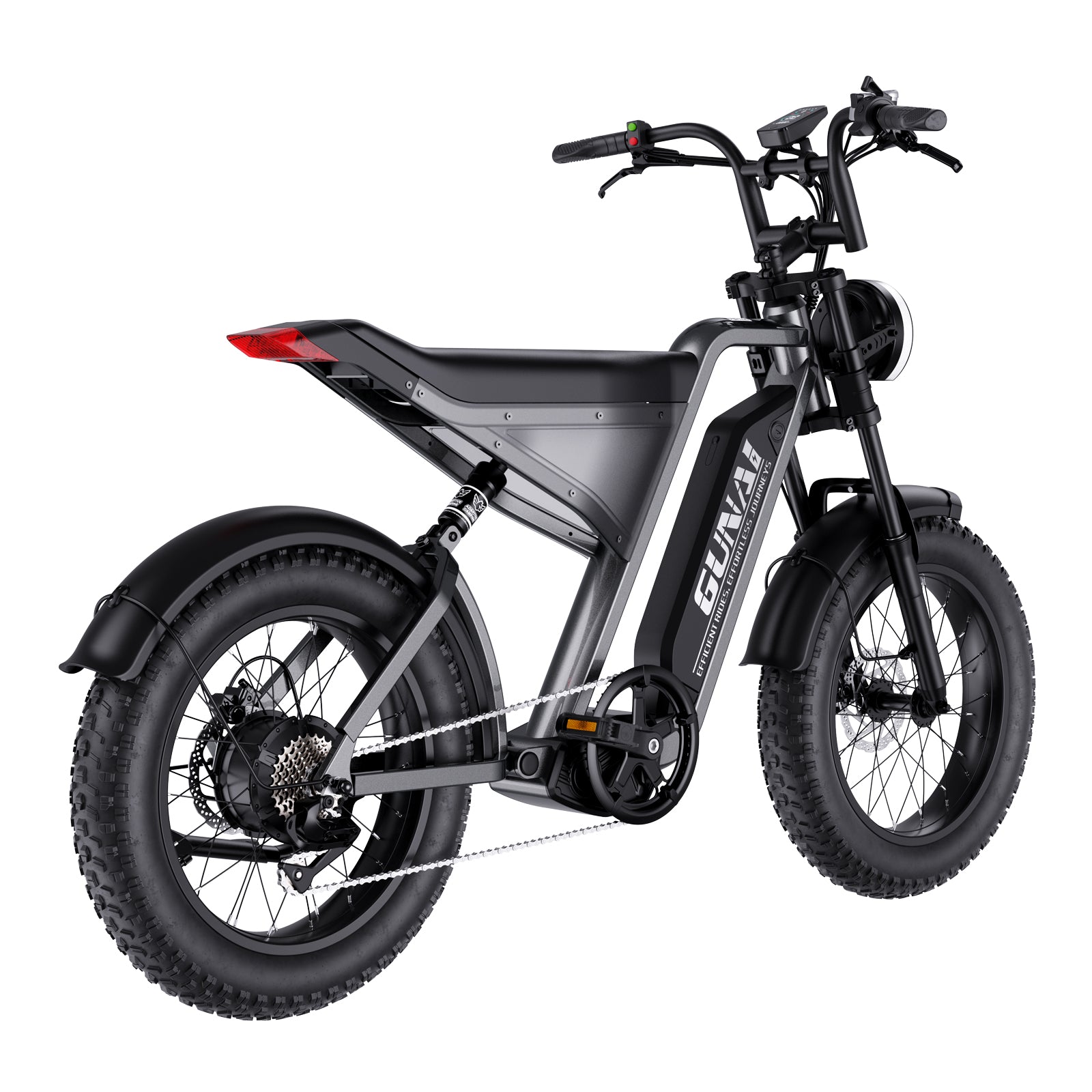 GUNAI-Y Moped Electric Bike for Adults 20 Inch Electric Mountain Bike 48V18AH